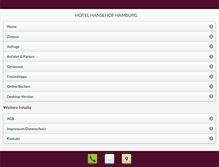 Tablet Screenshot of hansehof.com